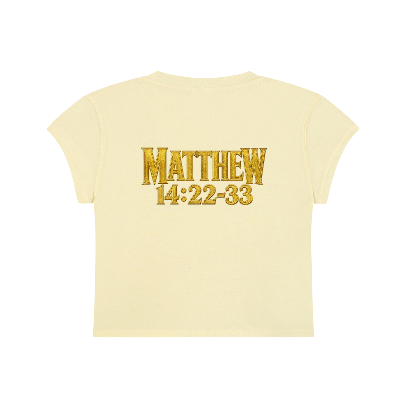 Jubiloré "Jesus Walks On Water" Women's Slim-Fit Cropped T-Shirt