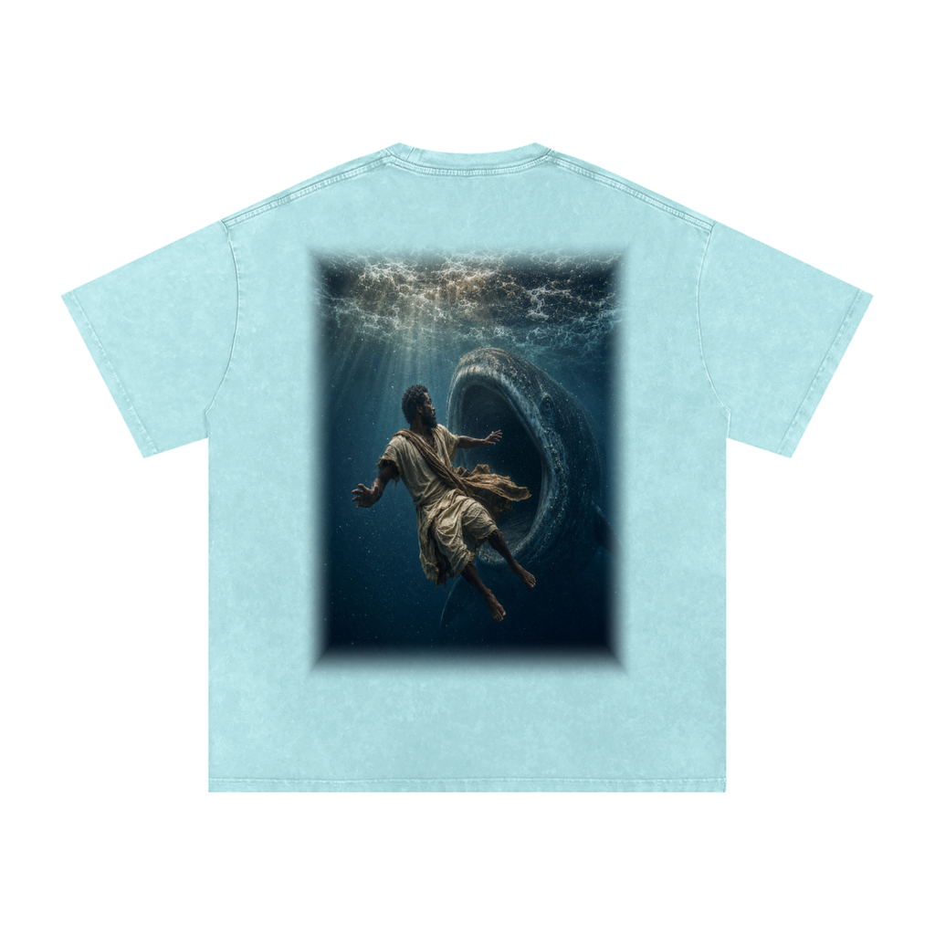 Jubilore "Jonah" Snow Washed Oversized Cotton T-Shirt