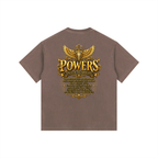 Jubilore "Powers" Vintage Washed Oversized Cotton T-Shirt