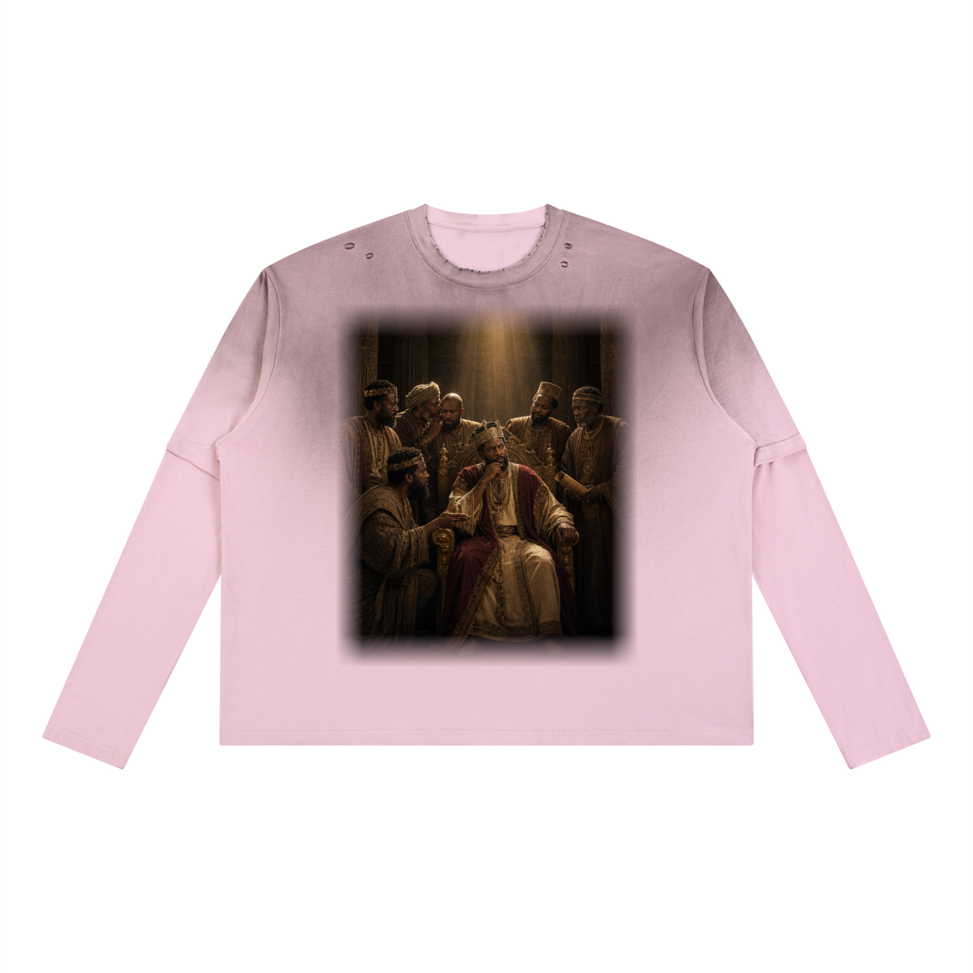 Jubilore "Daniel" Unisex Vintage Wash Layered T-Shirt