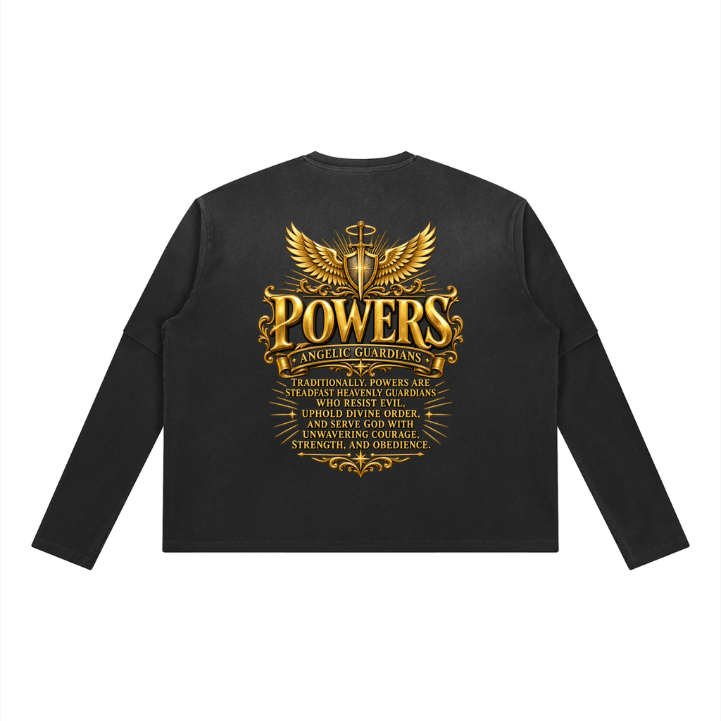 Jubilore "Powers" Unisex Vintage Wash Layered T-Shirt