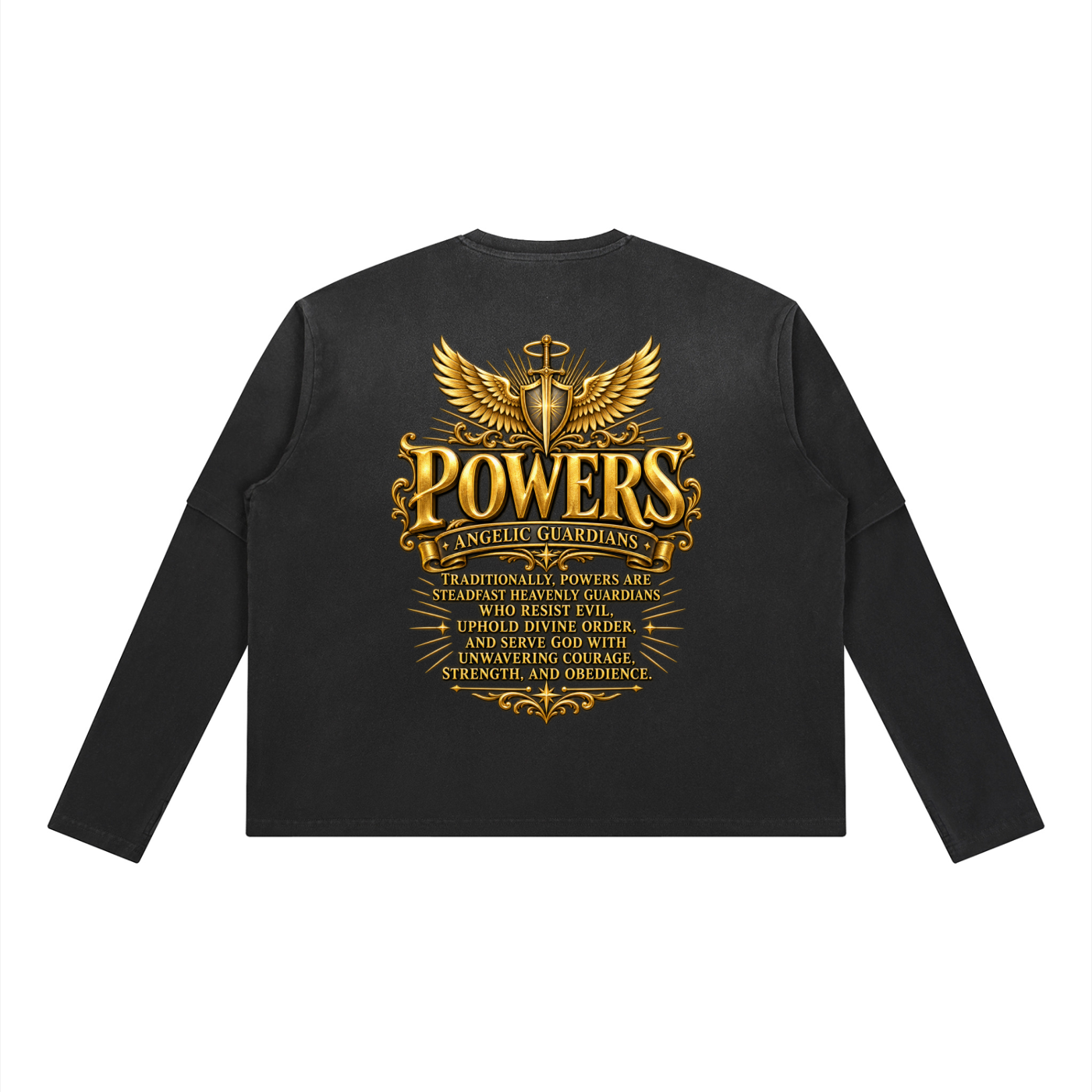 Jubilore "Powers" Unisex Vintage Wash Layered T-Shirt
