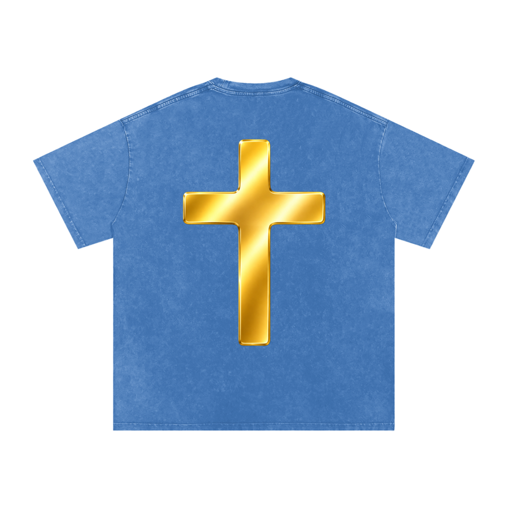 Jubilore "Shroud of Turin" Snow Washed Oversized Cotton T-Shirt