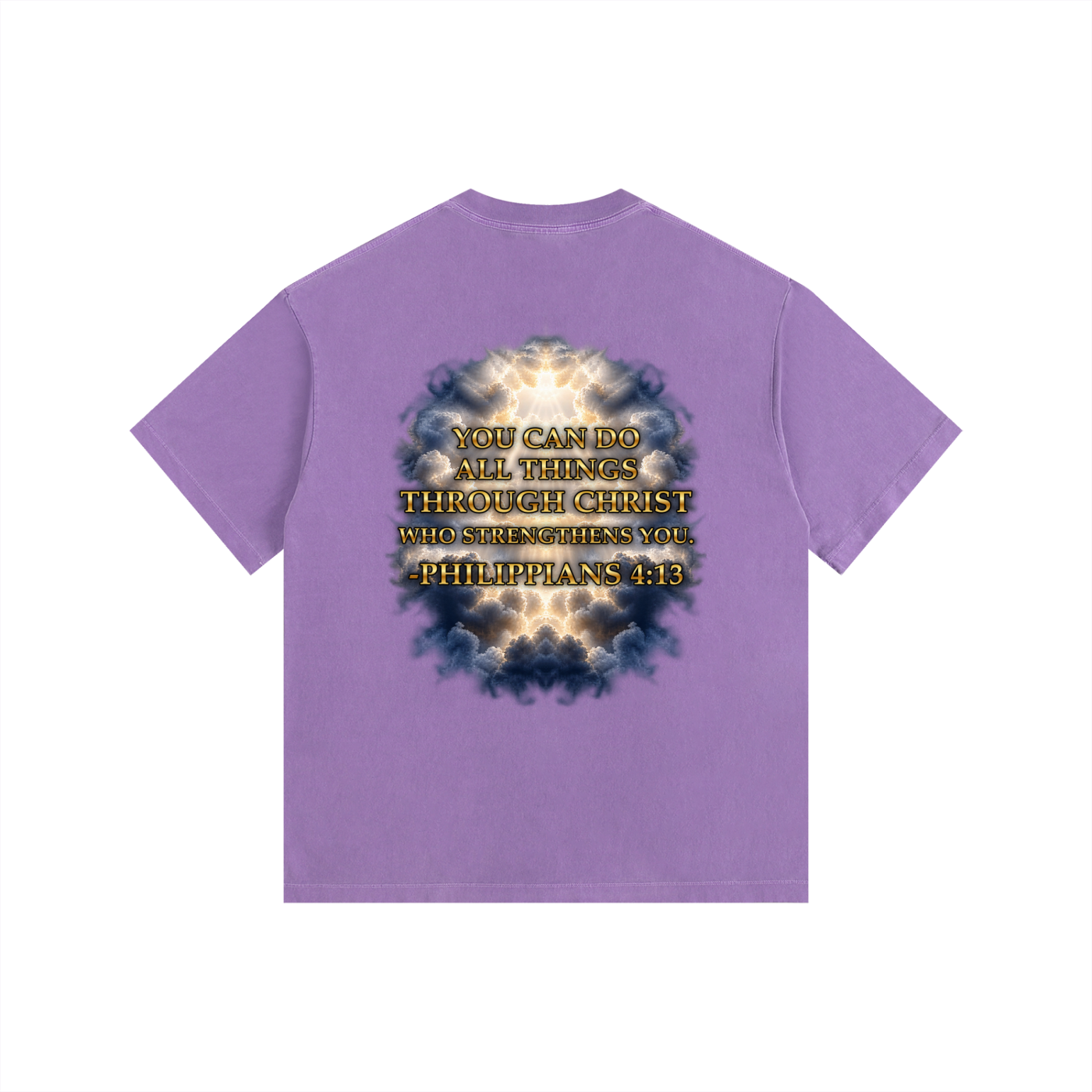 Jubilore "Christ Saves" Vintage Washed Oversized Cotton T-Shirt
