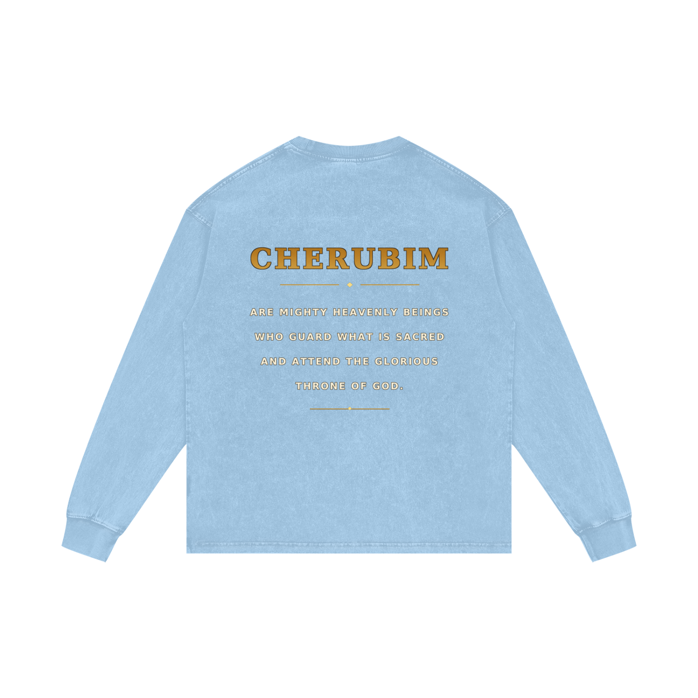 Jubilore Cherubim Acid Wash Oversize Long Sleeve T-Shirt