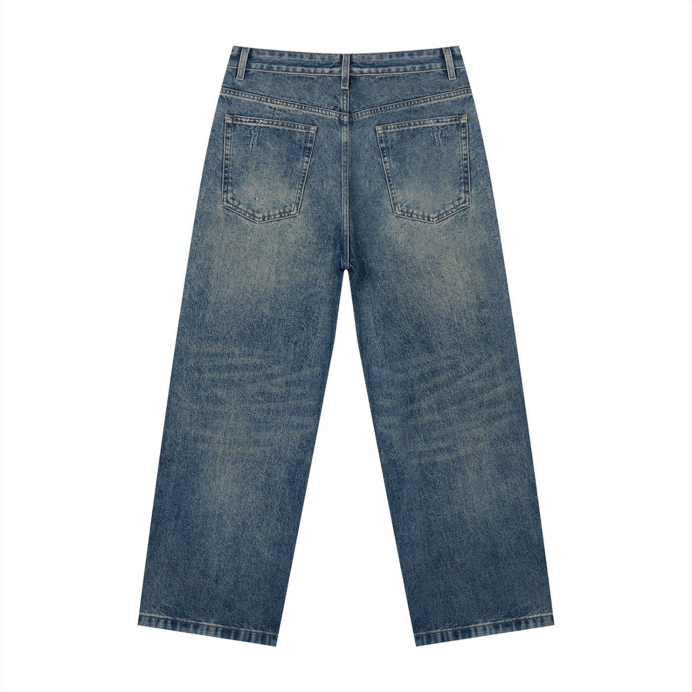 Jubilore Men's Vintage Wash Denim Jeans