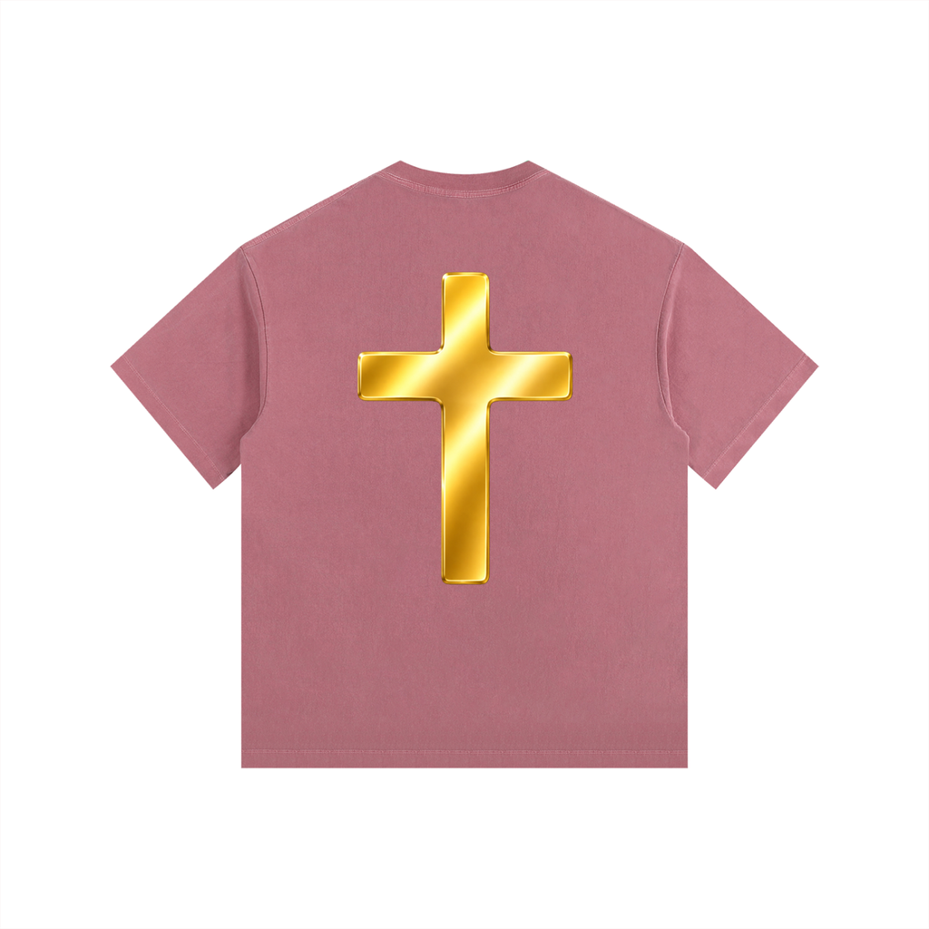 Jubilore "Jesus Is LORD" Vintage Washed Oversized Cotton T-Shirt