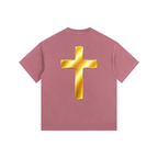 Jubilore "Jesus Is LORD" Vintage Washed Oversized Cotton T-Shirt