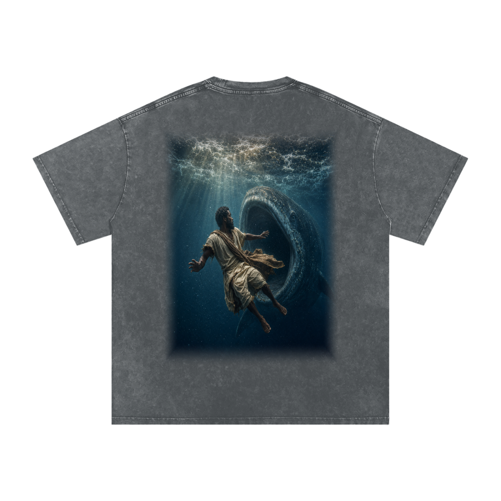 Jubilore "Jonah" Snow Washed Oversized Cotton T-Shirt
