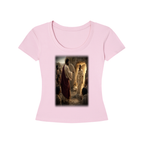Jubiloré “Jesus Resurrects Lazarus” Women's Longline Slim-Fit T-Shirt