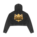 Jubiloré "Virtues" Women’s Mineral Washed Crop Hoodie