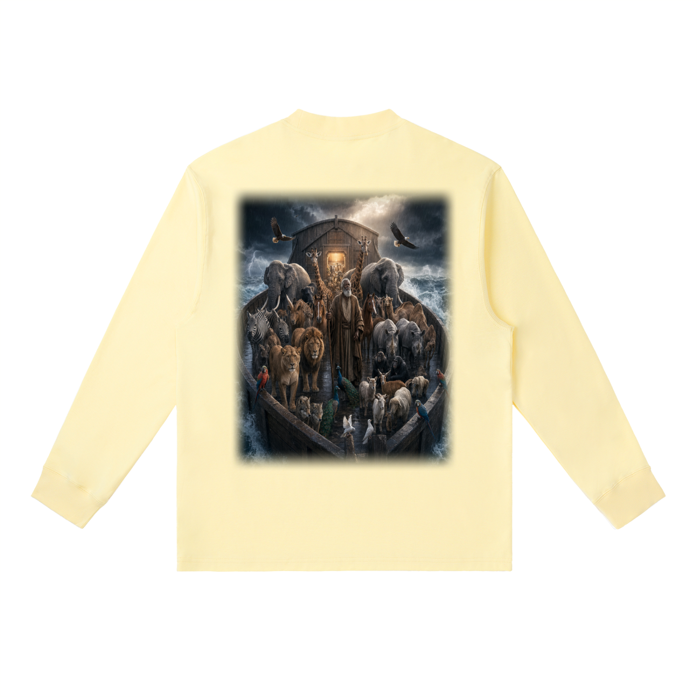 Jubilore "Noah" Essential Crewneck Long-Sleeve T-Shirt
