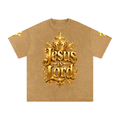 Jubilore "Jesus Is LORD" Snow Washed Oversized Cotton T-Shirt