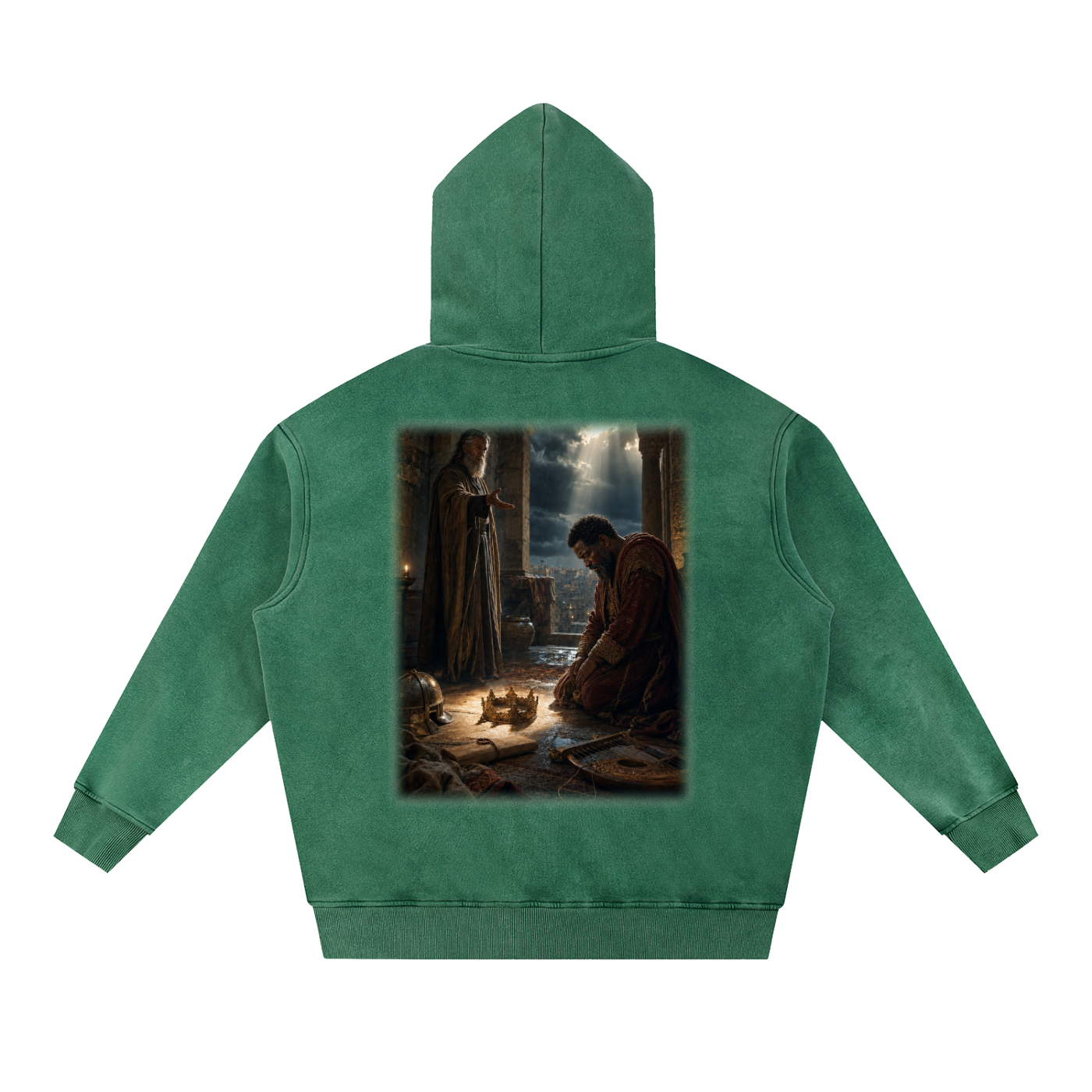 Jubilore "David" Snow Wash Fleece Oversize Hoodie