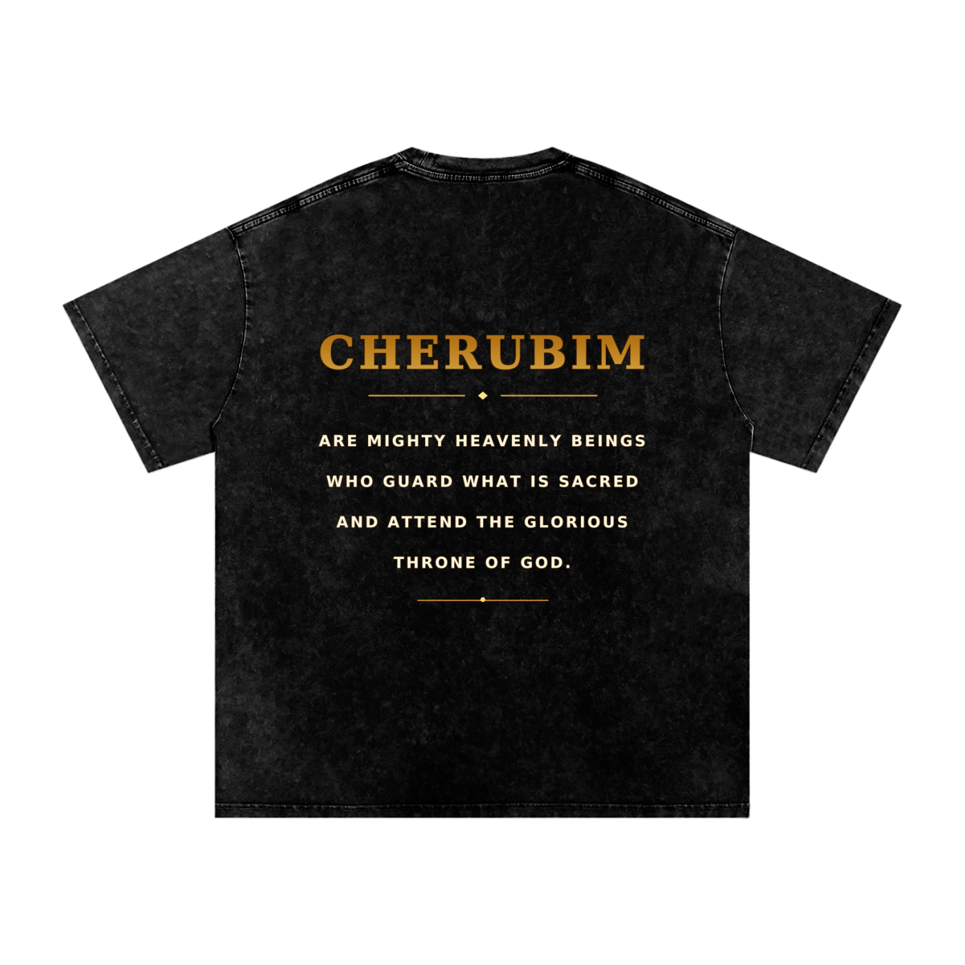 Jubilore Cherubim Snow Washed Oversized Cotton T-Shirt