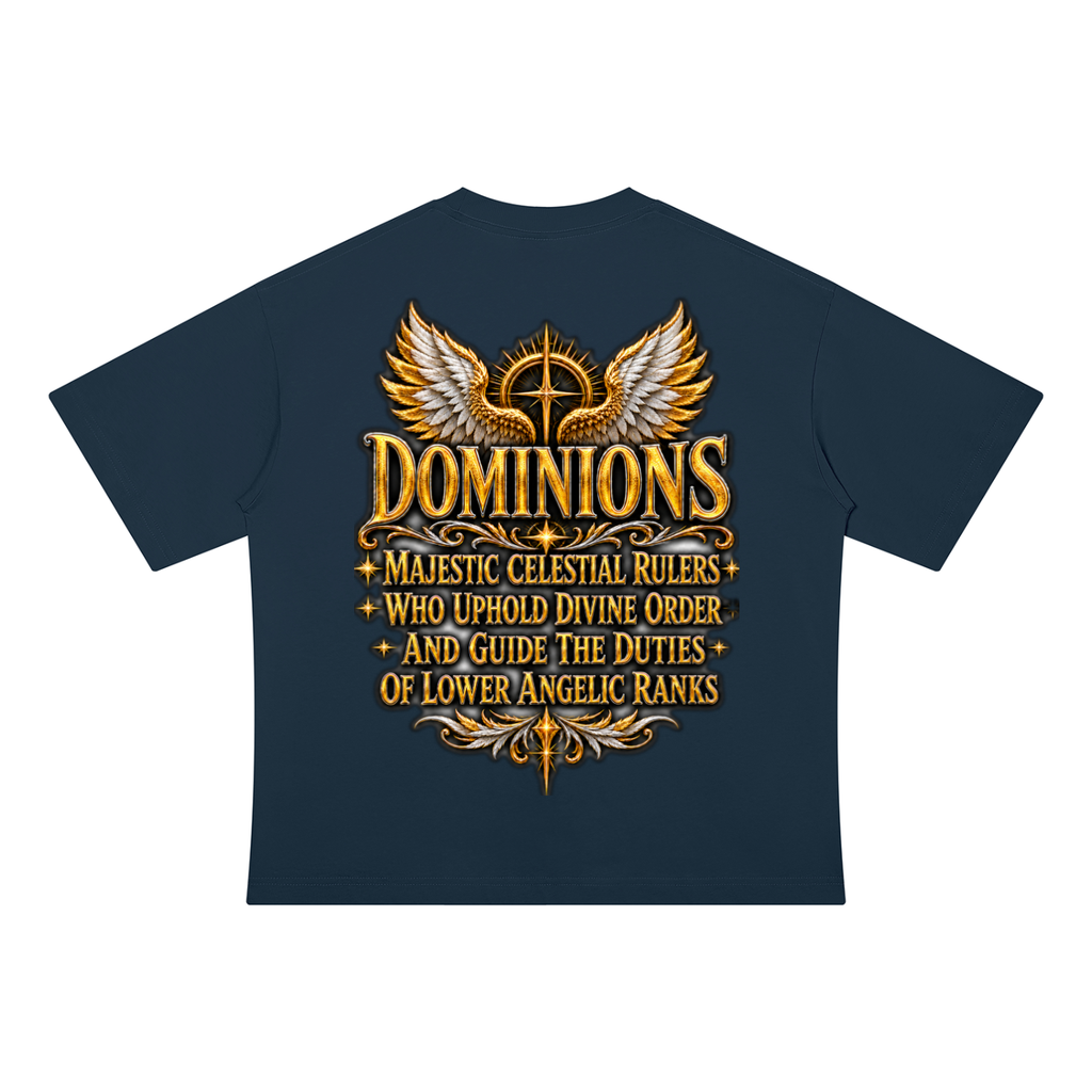 Jubilore "Dominions" Unisex Drop Shoulder Cotton T-Shirt