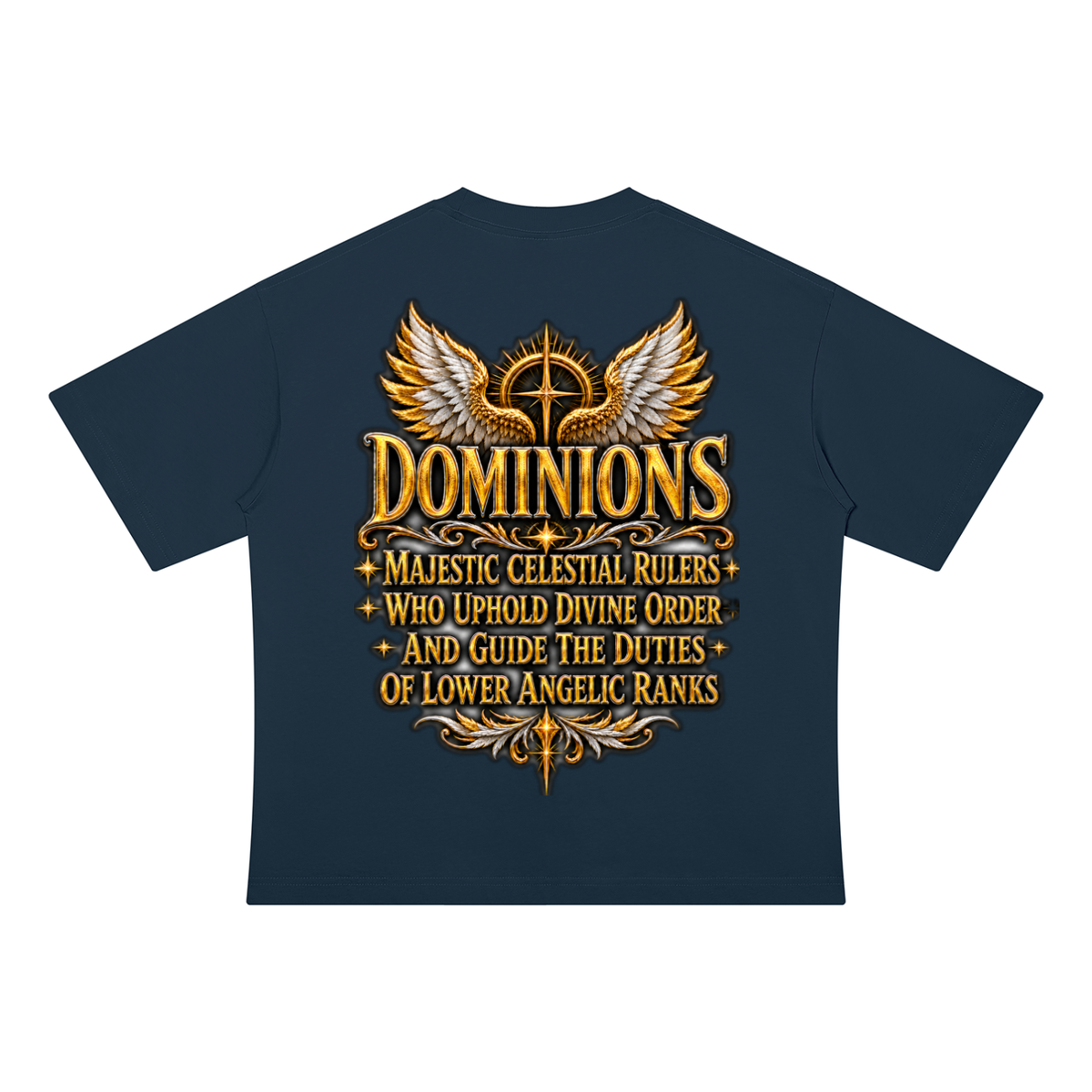 Jubilore "Dominions" Unisex Drop Shoulder Cotton T-Shirt