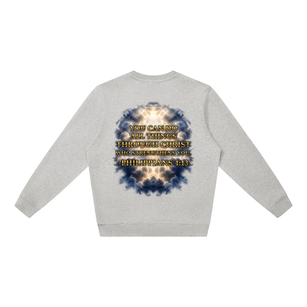 Jubilore "Christ Saves" Unisex Oversized Crewneck Sweatshirt