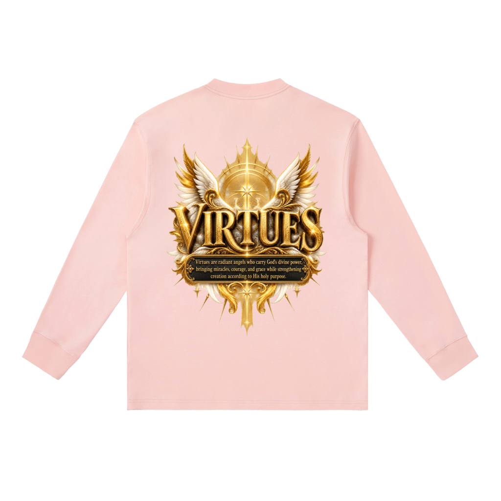 Jubilore "Virtues" Essential Crewneck Long-Sleeve T-Shirt
