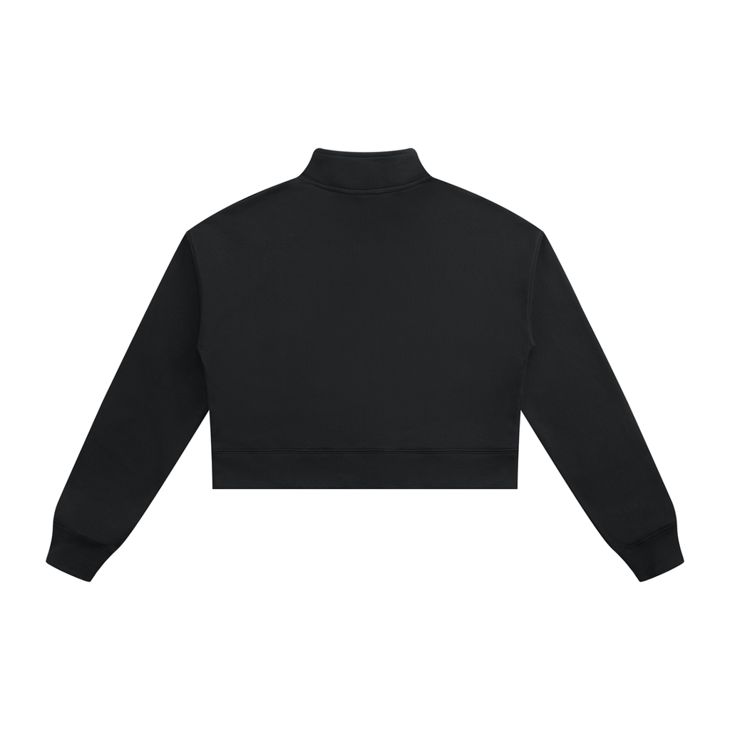 Jubiloré Women's Crop Quarter-Zip Sweatshirt