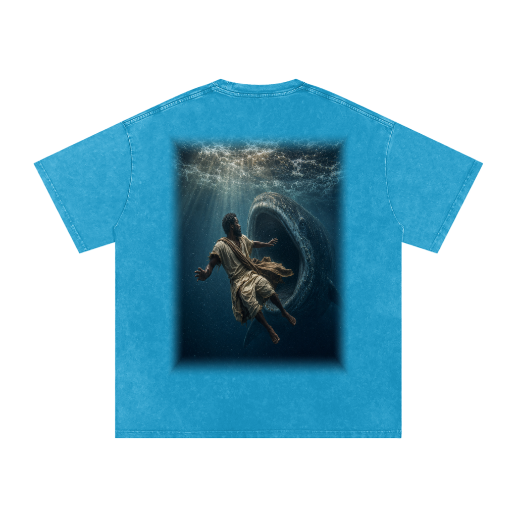 Jubilore "Jonah" Snow Washed Oversized Cotton T-Shirt