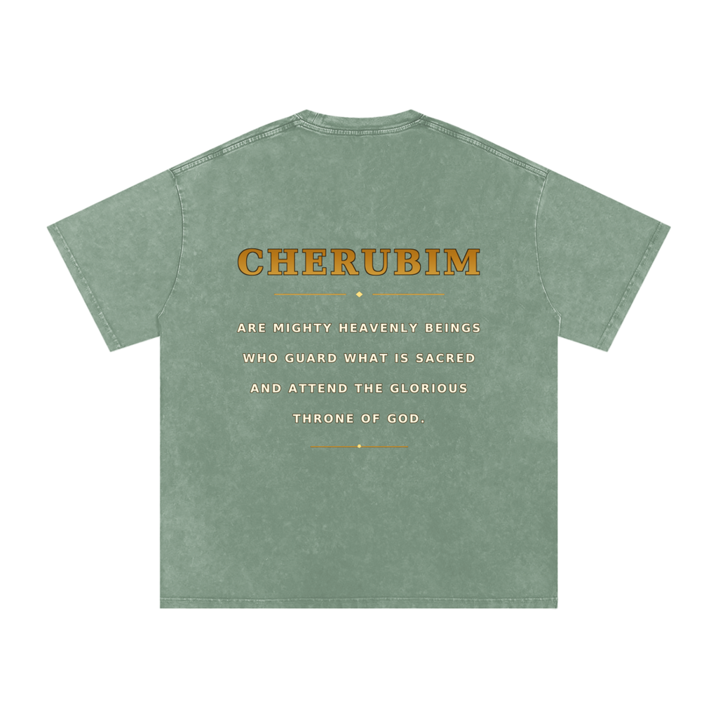 Jubilore Cherubim Snow Washed Oversized Cotton T-Shirt
