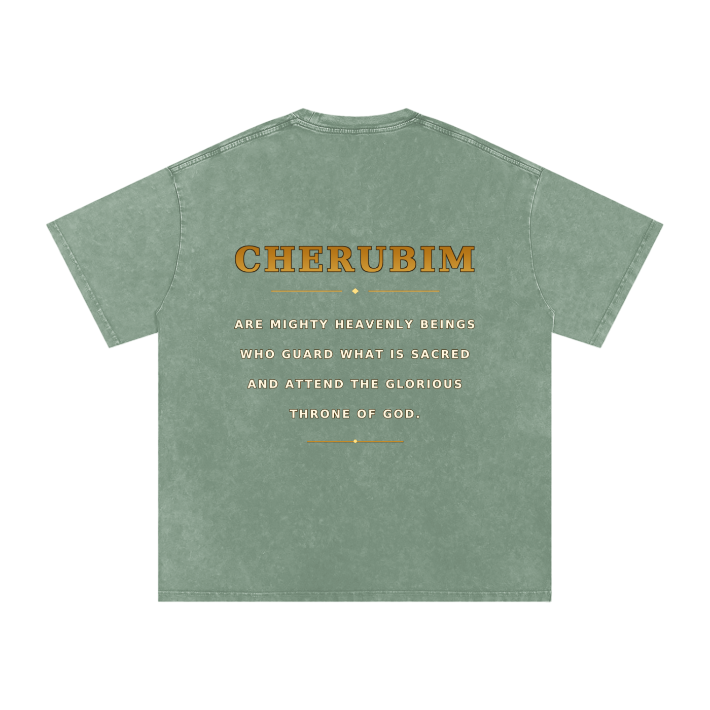 Jubilore Cherubim Snow Washed Oversized Cotton T-Shirt