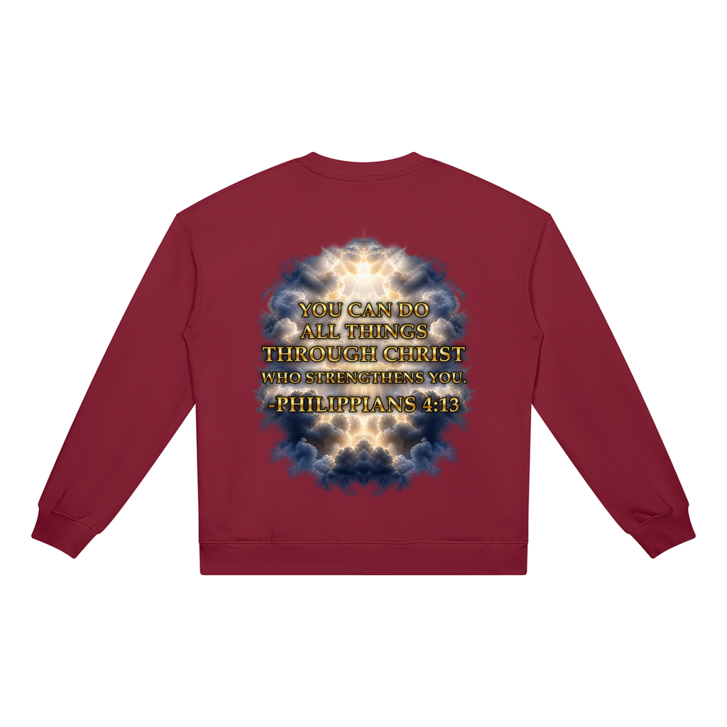 Jubilore "Christ Saves" Unisex Heavyweight Crewneck Sweatshirt