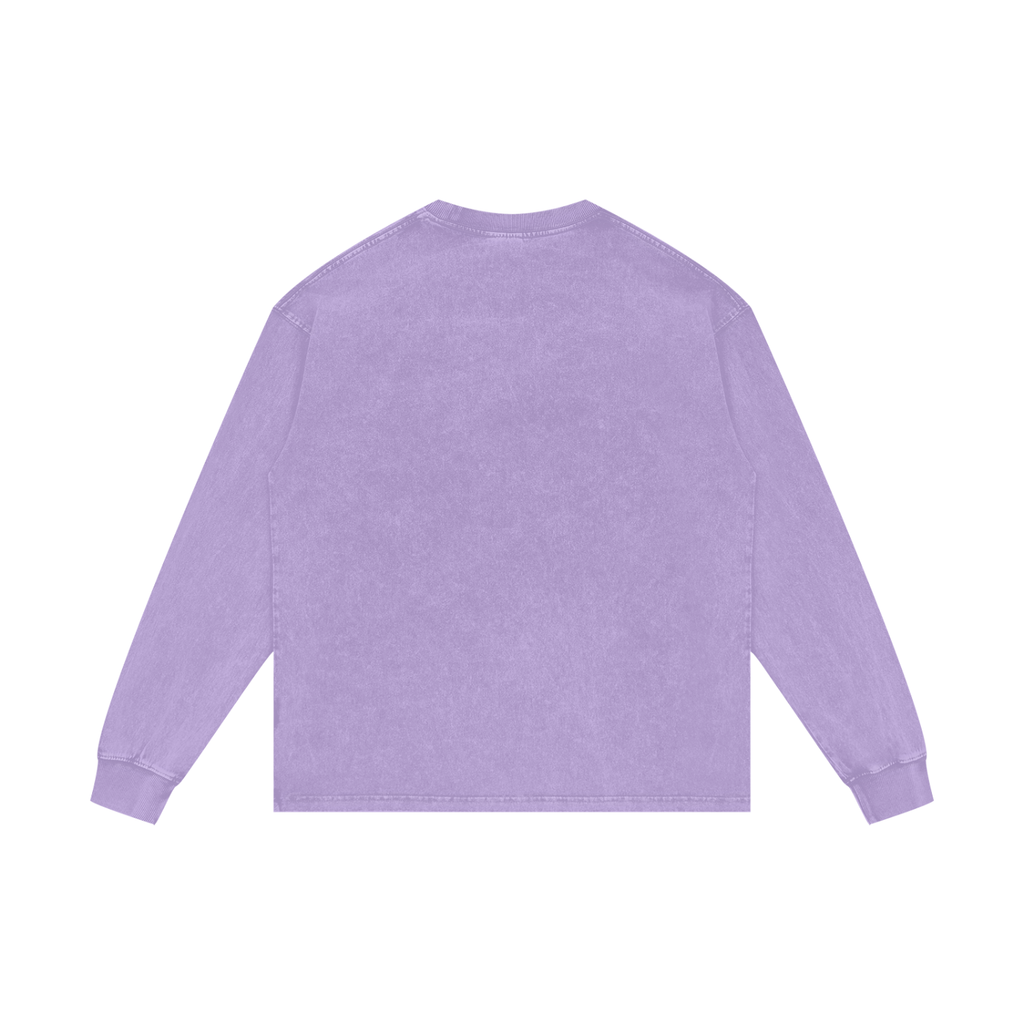 Jubilore "NAA" Acid Wash Oversize Long Sleeve T-Shirt