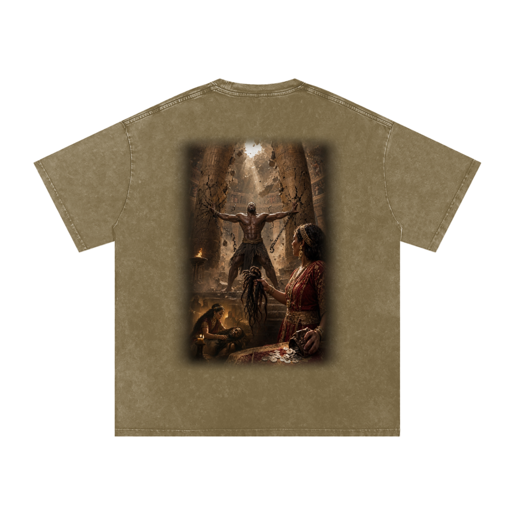 Jubilore “Samson” Snow Washed Oversized Cotton T-Shirt