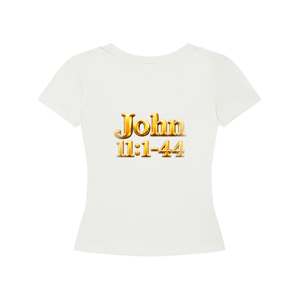 Jubiloré “Jesus Resurrects Lazarus” Women's Longline Slim-Fit T-Shirt