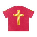 Jubilore "Jesus Is LORD" Snow Washed Oversized Cotton T-Shirt