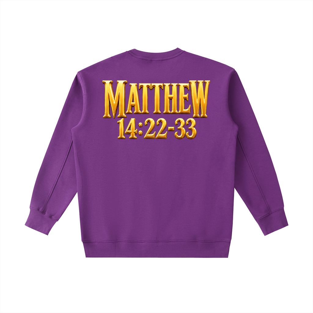Jubilore "Jesus Walks On Water" Essential Heavyweight Crewneck Sweatshirt