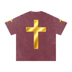 Jubilore "Jesus Is LORD" Snow Washed Oversized Cotton T-Shirt