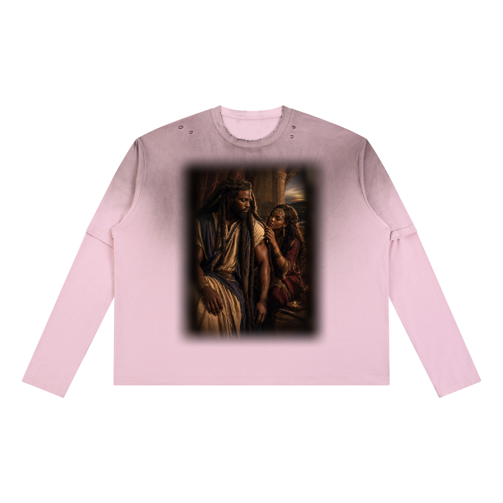 Jubilore “Samson” Unisex Vintage Wash Layered T-Shirt
