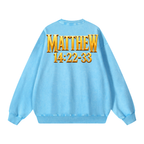 Jubilore "Jesus Walks On Water" Snow Washed Oversized Sweatshirt