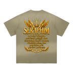 Jubilore Seraphim Sun Fade Hand-Frayed Cotton T-Shirt