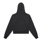 Jubiloré Fleeced Zip-Up Cropped Hoodie
