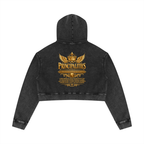 Jubiloré "Principalities" Women’s Mineral Washed Crop Hoodie