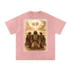 Jubilore "Three Wise Men" Snow Washed Oversized Cotton T-Shirt
