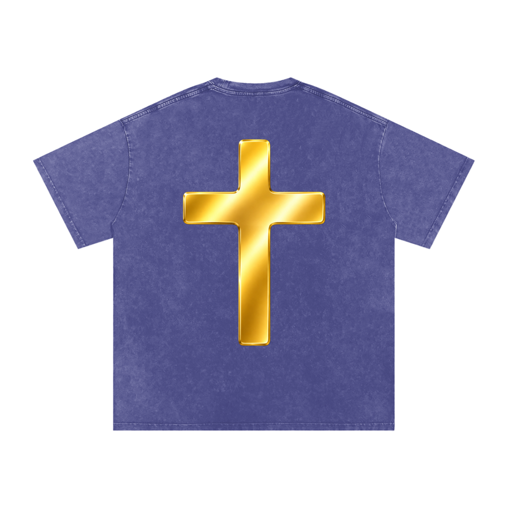 Jubilore "Shroud of Turin" Snow Washed Oversized Cotton T-Shirt