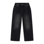 Jubilore Men's Vintage Wash Wide Leg Jeans