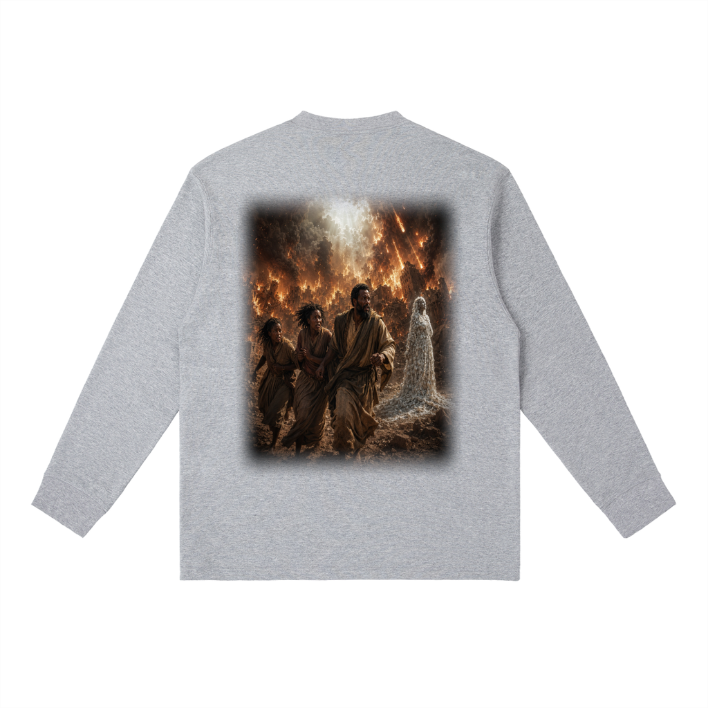 Jubilore "Sodom & Gomorrah" Essential Crewneck Long-Sleeve T-Shirt