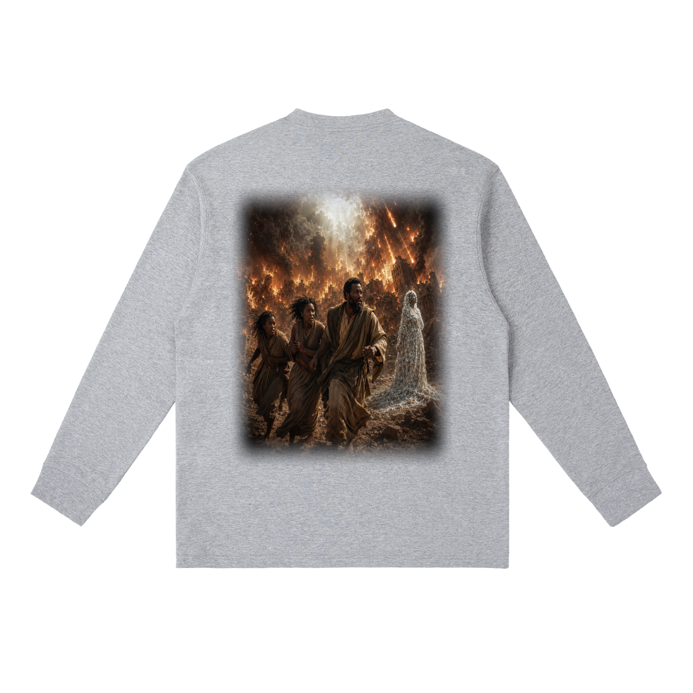 Jubilore "Sodom & Gomorrah" Essential Crewneck Long-Sleeve T-Shirt