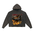 Jubilore Darkhorse Vintage Washed Frayed-Hem Hoodie
