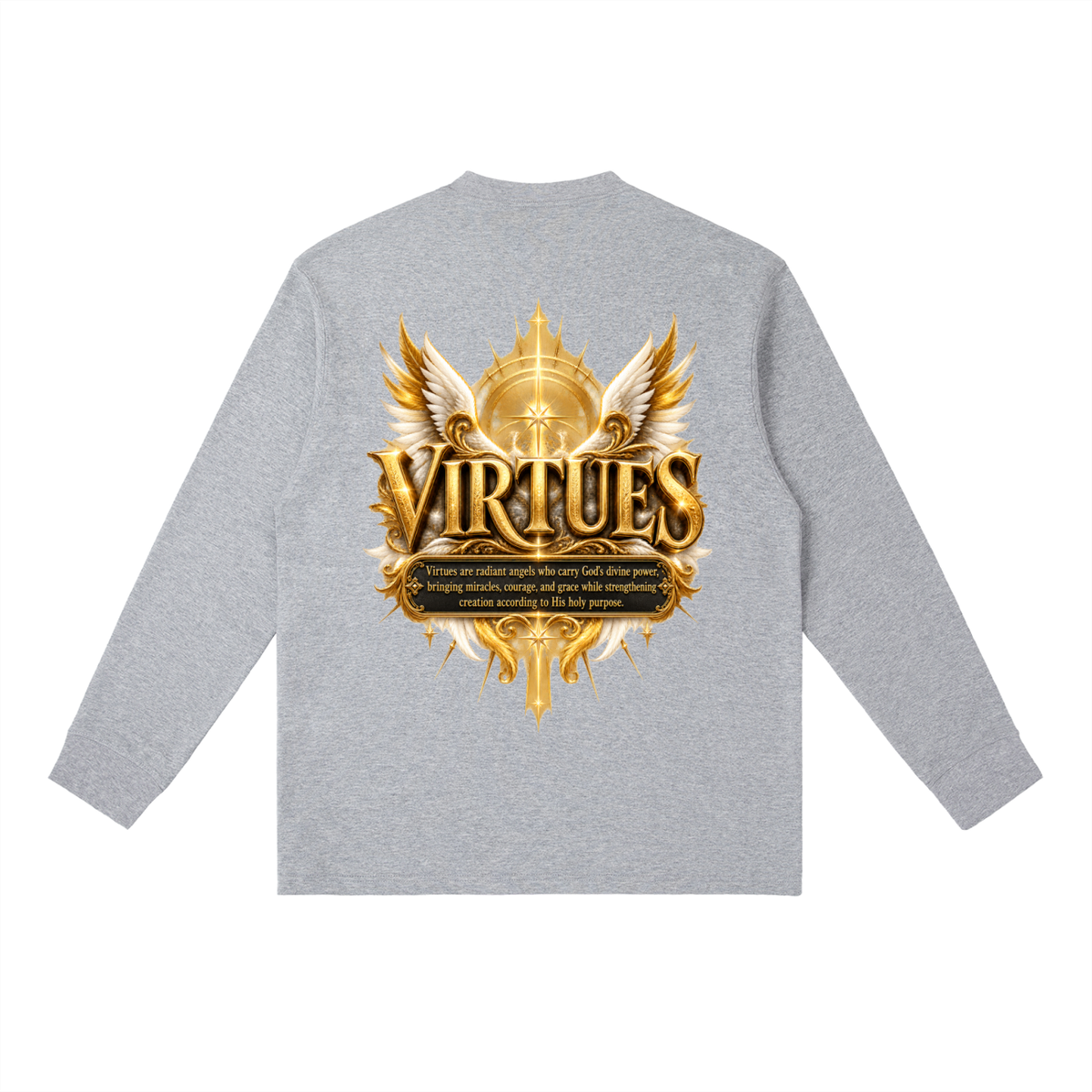 Jubilore "Virtues" Essential Crewneck Long-Sleeve T-Shirt