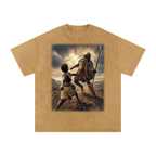 Jubilore “David” Snow Washed Oversized Cotton T-Shirt