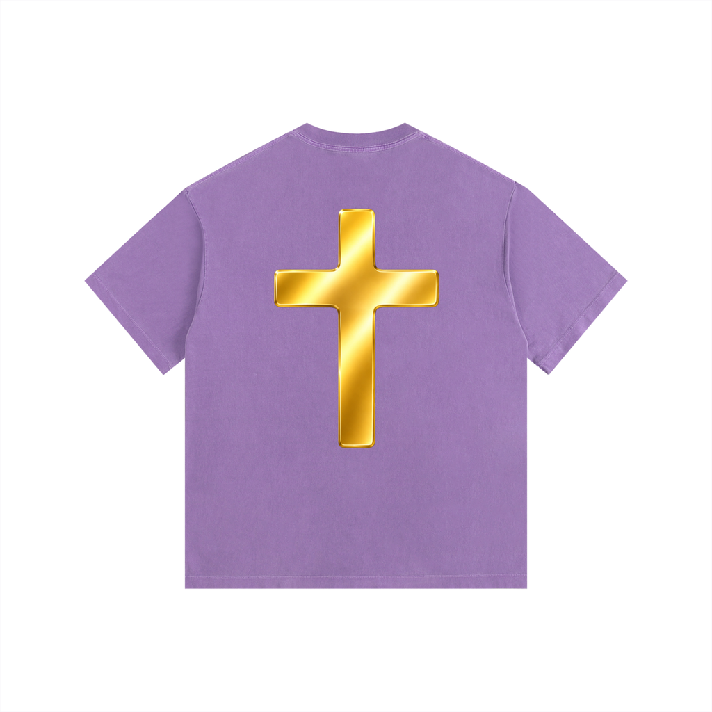 Jubilore "Jesus Is LORD" Vintage Washed Oversized Cotton T-Shirt