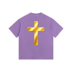 Jubilore "Jesus Is LORD" Vintage Washed Oversized Cotton T-Shirt