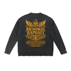 Jubilore "Raphael" Vintage Washed Hand-Frayed Sweater